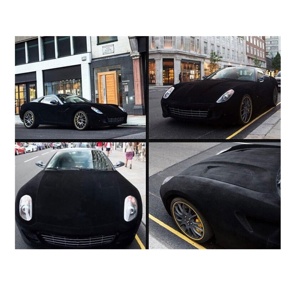 HHF Pegatinas Burbuja de Bricolaje 3colors Accesorios del Coche de Terciopelo Tela de Gamuza Coche de Envolver la película del Vinilo Adhesivo con Aire Libre para Auto calcomanías Motocicleta
