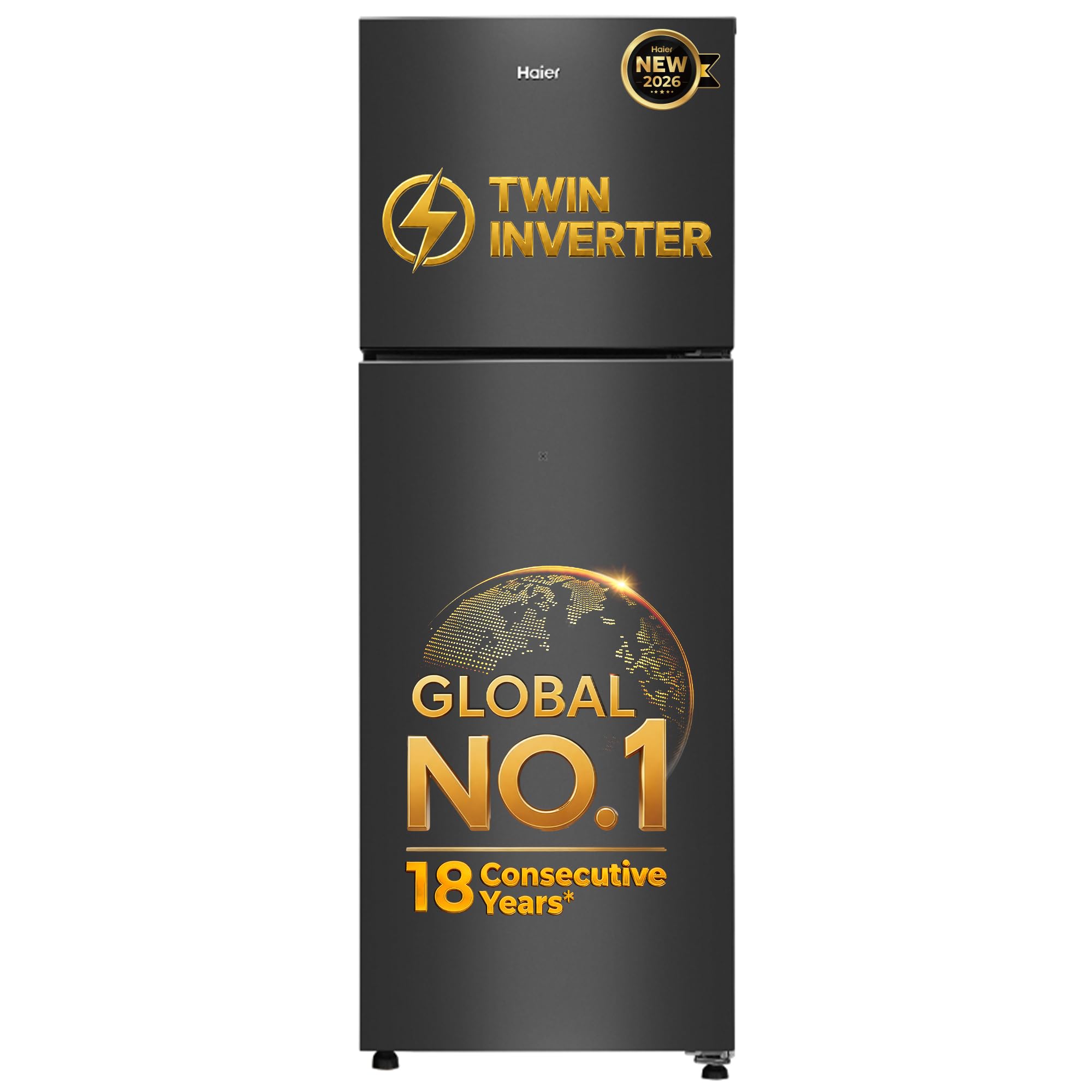 Haier 240L 2 Star Frost Free Top Mount Double Door Refrigerator|Cool Pad|200% Faster Ice Making in 49 Minutes (HEF-252EGBA-P, GE Black)-image-26