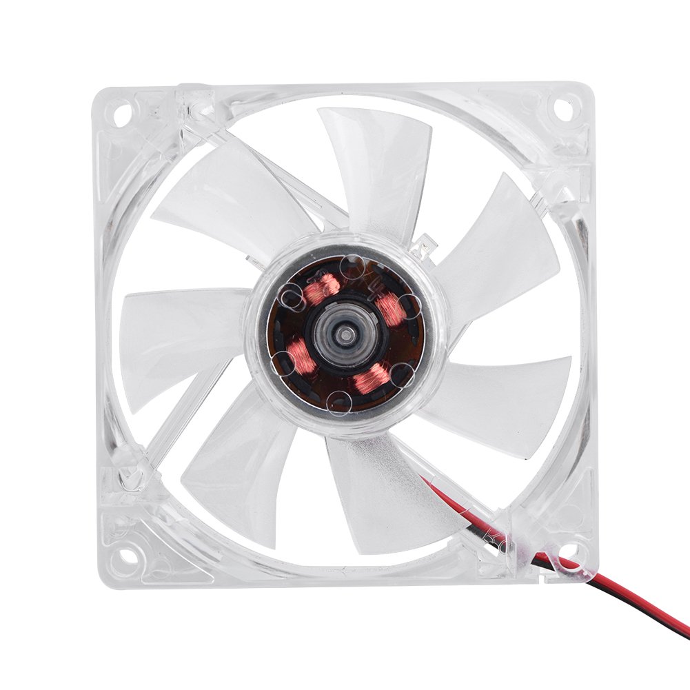 Agatige 80mm Computer Case Fan, 12V 4Pin Silent LED PC Case Cooling Fan Computer Parts(Multicolor) - Image 5