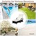 Tangkula Patio Chaise with Wheels, 6 Positions Adjustable Outdoor Lounger Chair with Steel Frame, Mix Brown Weaving Rattan, Cushion and Head Pillow, Suitable for Poolside, Balcony and Garden