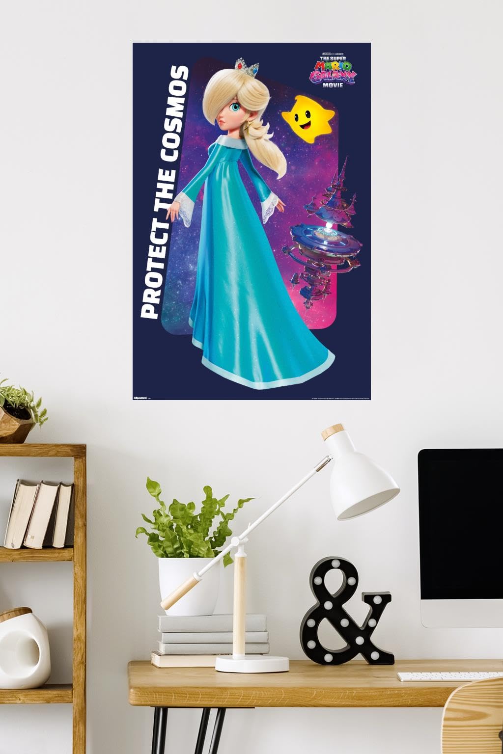 Nintendo The Super Mario Galaxy Movie (2026) - Rosalina Protect Wall Poster, 34L" x 22.4W", Premium Unframed Version - 3