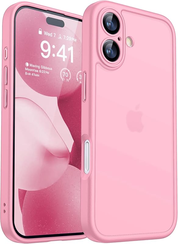 CANSHN Cover Opaca per iPhone 17 Rosa