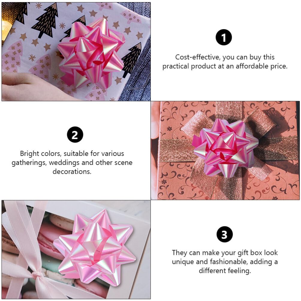 50 pcs boîte étoile Fleur décoration présent Emballage décor Ruban Noeud Noeud Nouvel an fête Ornement fête d'anniversaire décoration Ornement Cadeaux de Noël Emballage de Noël Tirer