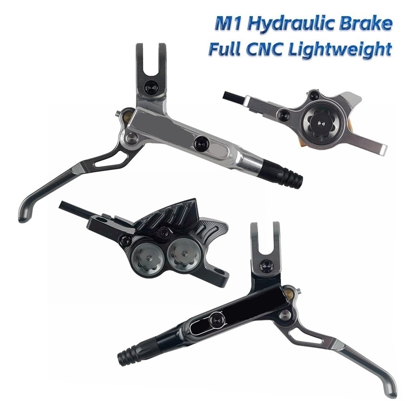 Freno Idraulico per Mountain Bike M1 Set di Freni a Disco a Pressione d'olio MTB Leggero CNC Completo Freno MTB Anteriore e Posteriore