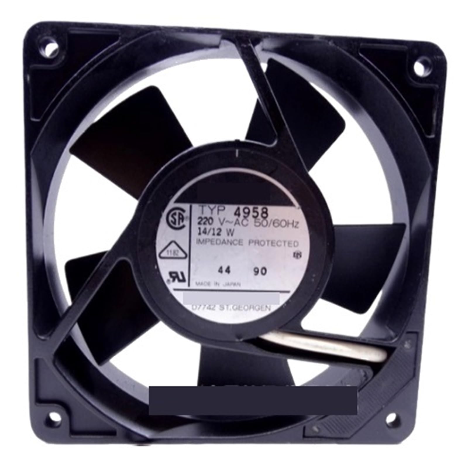 LZIKKGKI TYP4958 12CM 12025 220V 14 12W Double Ball Fan