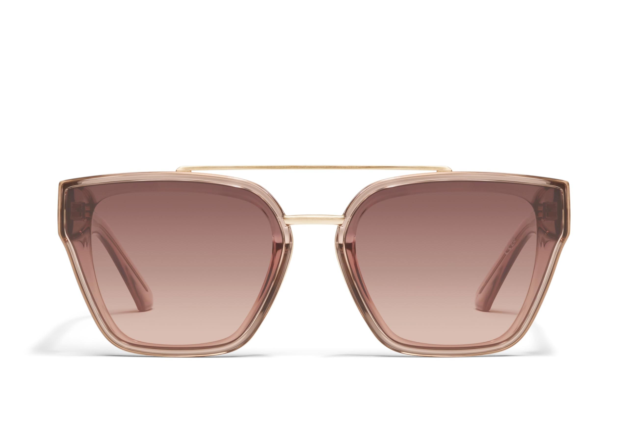 QUAY - Women's Sunglasses, Oversized Square with UV Protection (Sweet Talker, Doe/Brown Fawn)