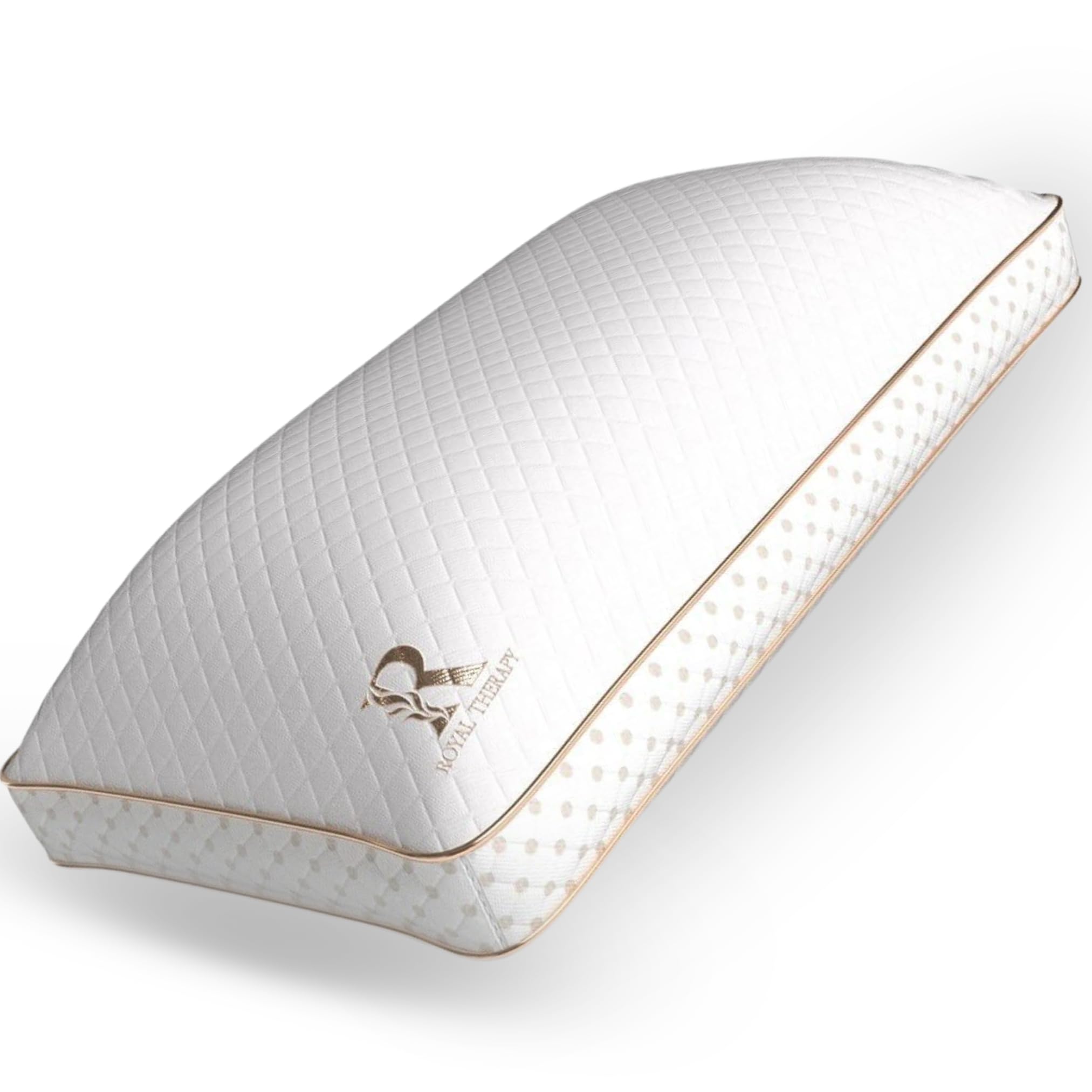 Royal Therapy Queen Memory Foam Pillow, Adjustable Shredded Odor-Free Pillow for Neck & Shoulder Pain Relief, Support for Back, Stomach, Side Sleepers, AirFlowPRO