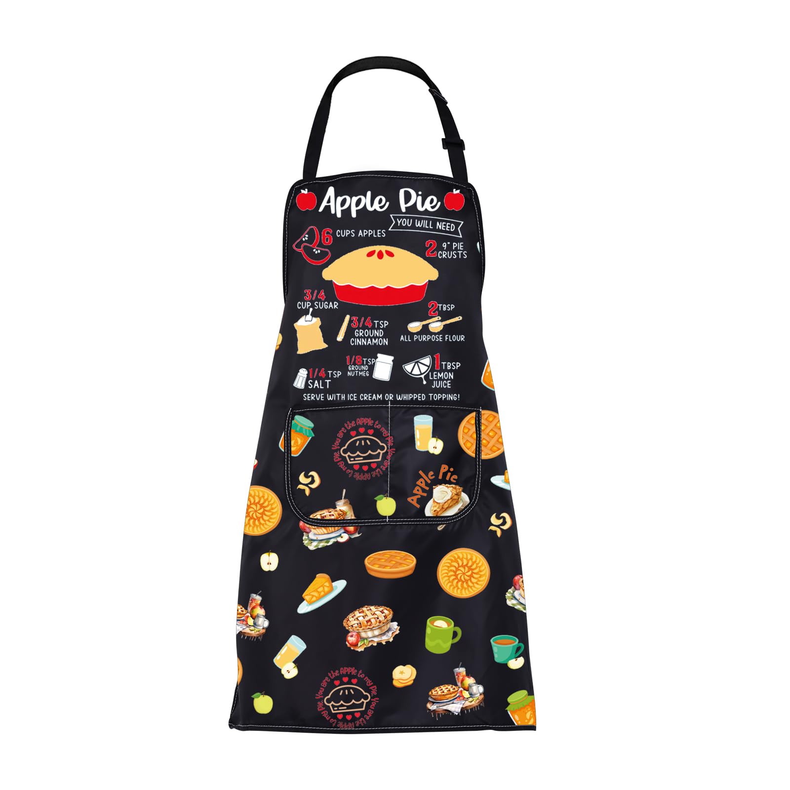 CMNIM Delantal de cocina con bolsillos, ideal como regalo para pastelería o pastelería