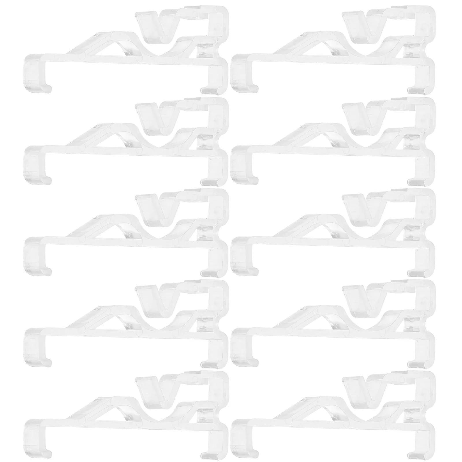 12 Pcs Window Blinds Mounting Bracket Valance Clips for Hidden Cordless Shade Replacement Transparent Travel For Door