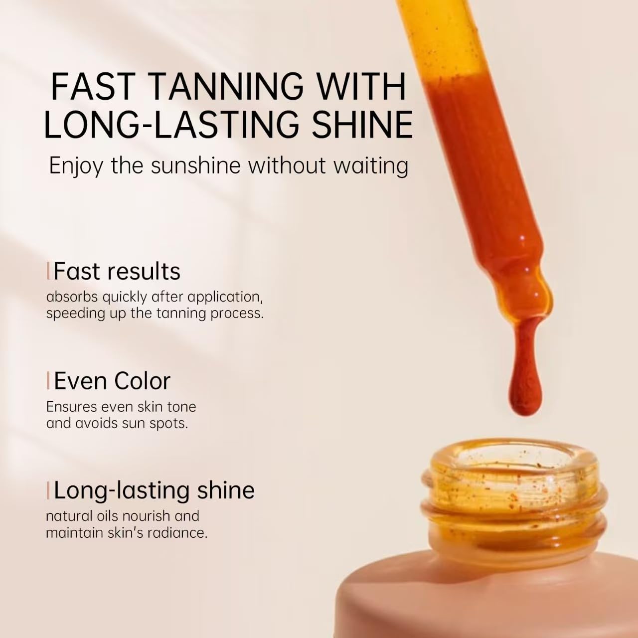 Docteat Bräunungstropfen zum Trinken - Natürliche UV-freie innen Melanin - Steigerung, dermatologisch getestet, 60ml Flüssiges Serum zur Verbesserung des Hauttons