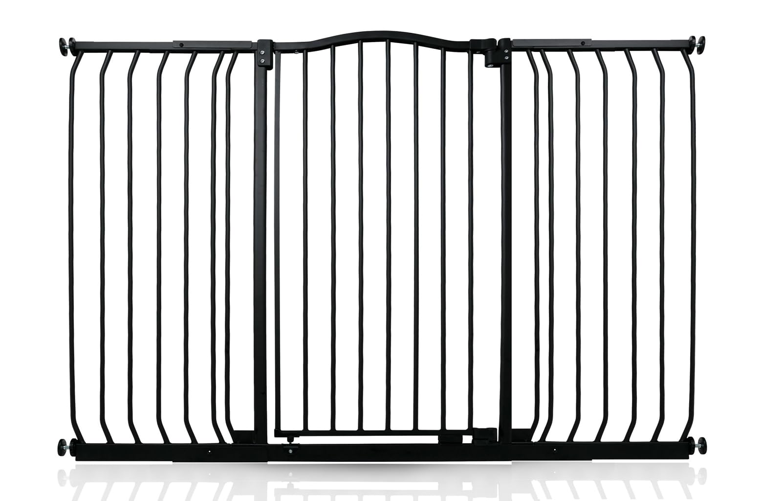 Safetots Extra Tall Curved Top Safety Gate, 116cm - 125cm, Matt Black, Extra Tall 100cm in Height, Pressure Fit Stair Gate, Baby Gate for Doors Hallways and Spaces, Safety Barrier, Easy Installation — view 46