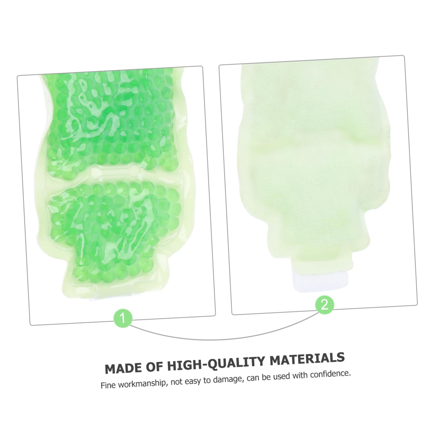 FOMIYES 3 Pz impacco termico da polso Freddo gel da polso borsa del ghiaccio in gel borsa del ghiaccio con supporto per le borsa del ghiaccio per il supporto del polso pvc Green