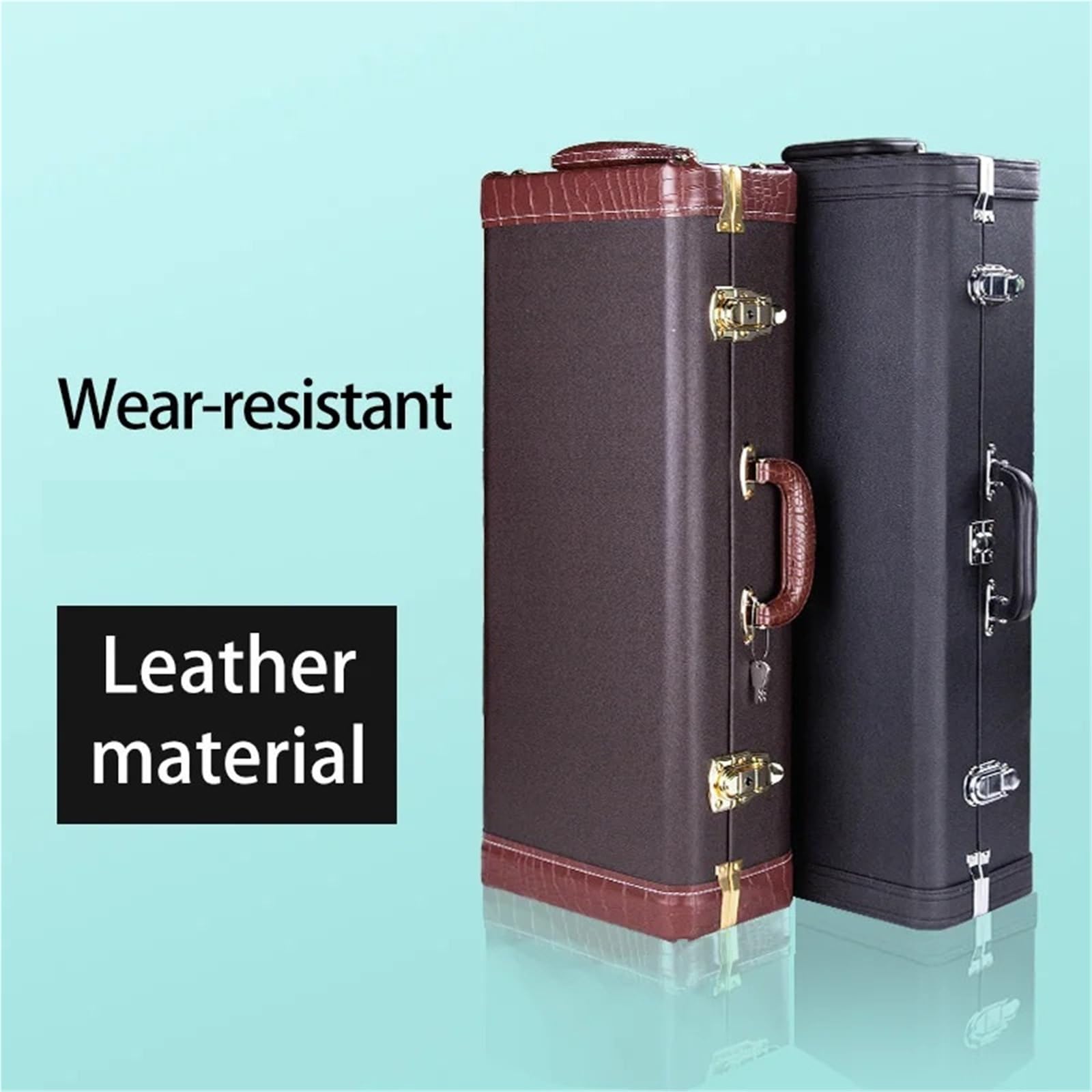 Estuche para Saxofón Saxofón alto en mi bemol, saxofón tenor si, mochila especial for instrumentos musicales, bolso de mano, estuche rígido acompañamiento(Alto Brown)