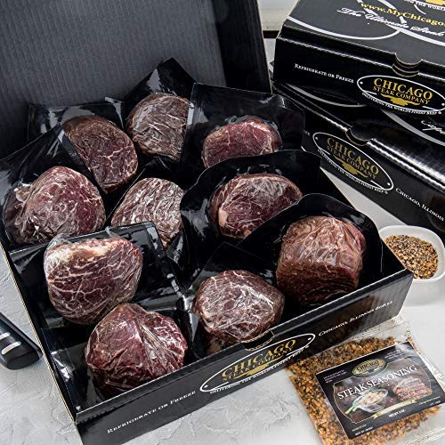 Butcher's Choice Gift Box 10 (6 oz.) Filet Mignons Set of 10 Wet Aged