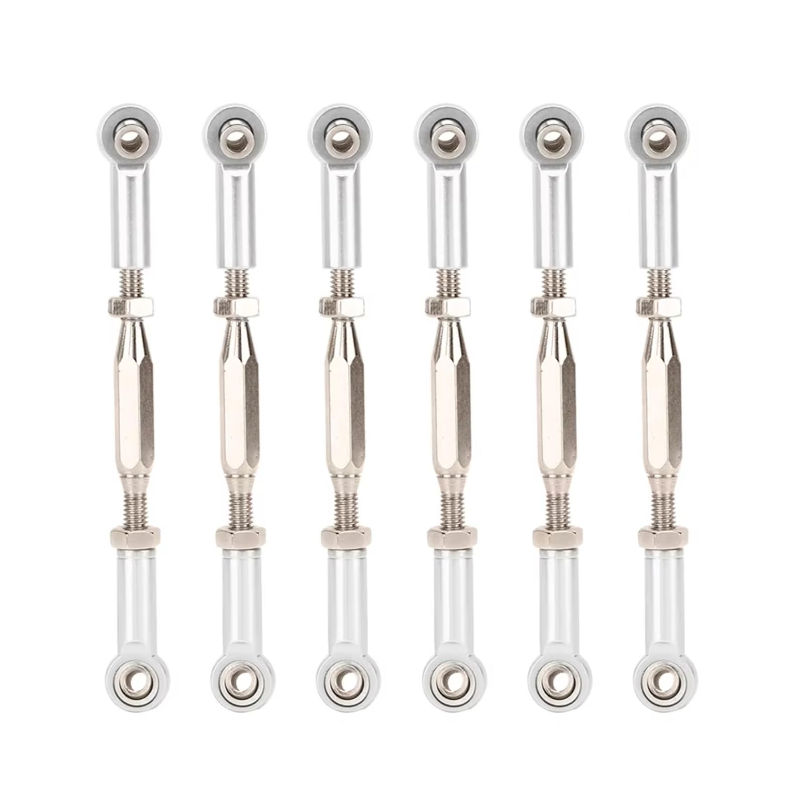 Rc Special Connecting Rod for Traxxas for HSP 6pcs 81mm Adjustable Aluminum Servo Links Tie Rod Set RC Car Tracked Vehicle Parts and Accessories Upgrade Replacement Use