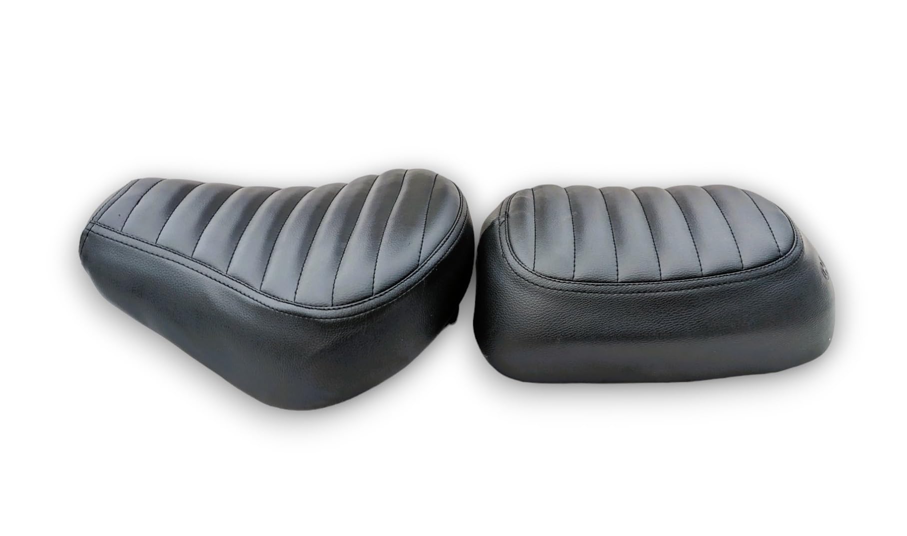 Classic Reborn 350 Bike seat Cover.pu Leather,Black Colour,Parallel line Design-image-34