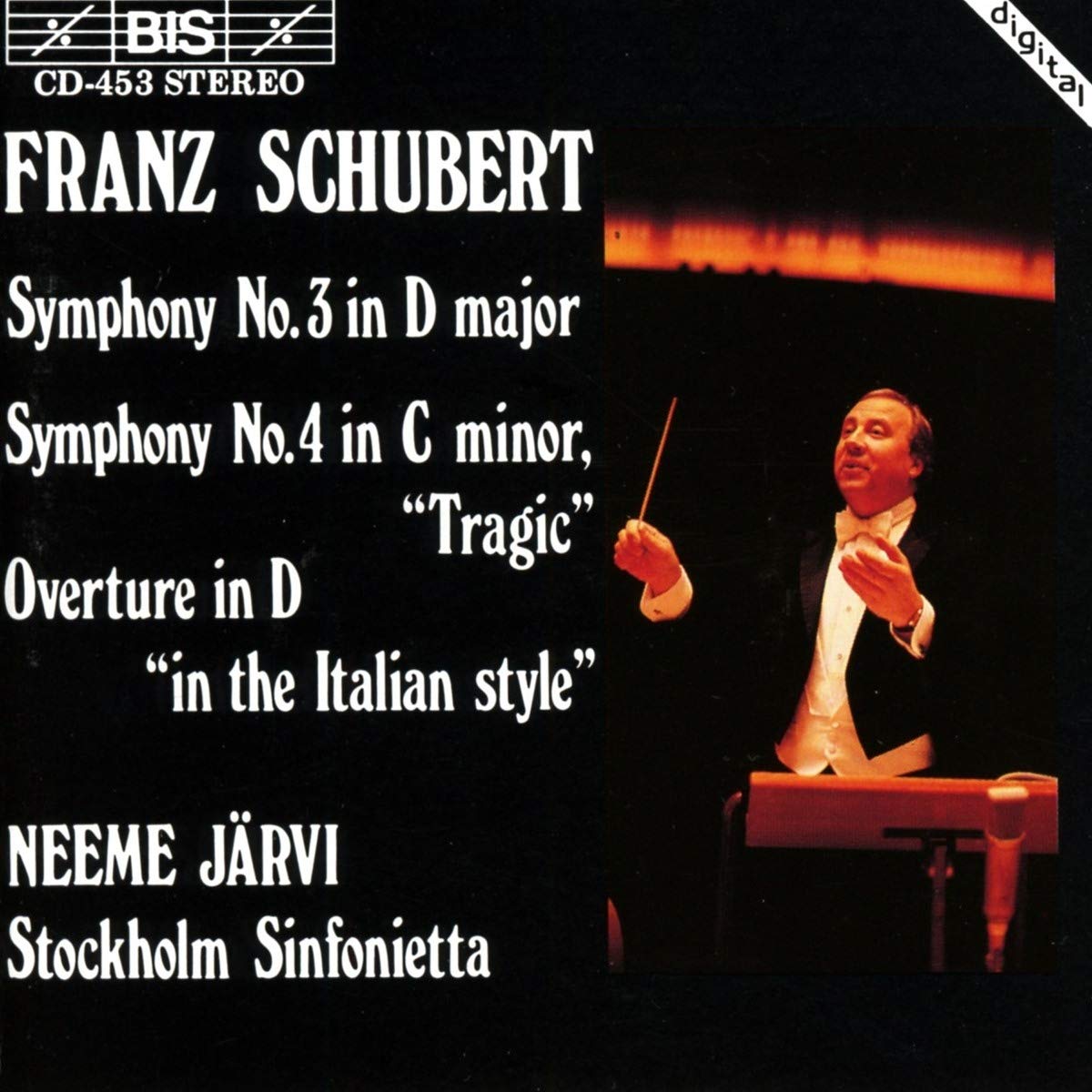 Schubert: Symphony No. 3 in D Major, Symphony No. 4 in C Minor, Tragic / Overture in D in the Italian Style