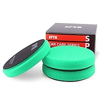 Vista 13 de SPTA - Almohadillas de pulido de espuma de corte alto T80, 3 unidades de cara de 6.5 pulgadas para placa de respaldo de 6 pulgadas, almohadillas