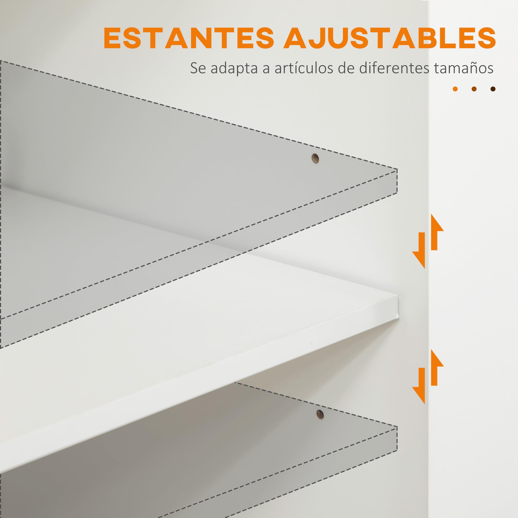 HOMCOM Isla de Cocina con Ruedas, Carro de Cocina con Cajón, 2 Puertas, Especiero, Barra para Paños y Estante Ajustable, para Comedor, 109x40x89 cm, Blanco