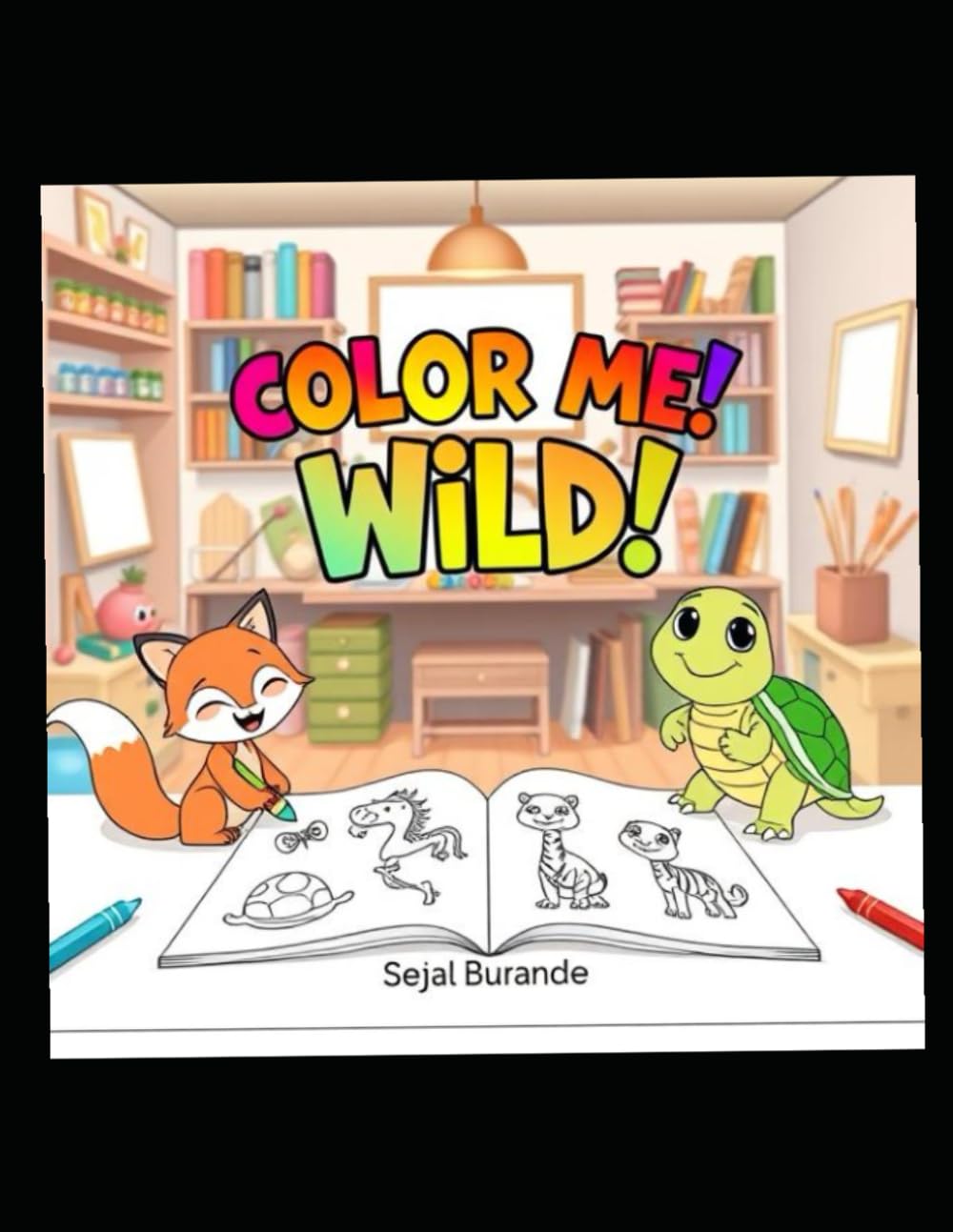 Color Me Wild!: Cute Animal Cartoon Coloring Book for Kids