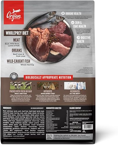 Miniatura 2 de ORIJEN Regional Red - Alimento seco para perros, sin granos y sin aves de corral, con ingredientes frescos o crudos, 4.5 libras