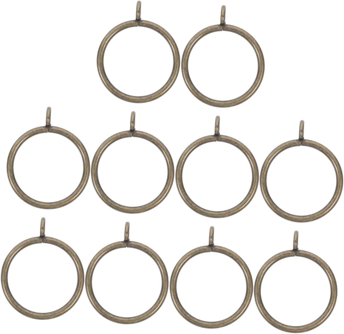 10pcs Golden Iron Eyelet Curtain Rings for Easy Length Adjustment