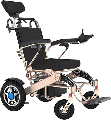 Sillas de ruedas eléctricas ligeras plegables inteligentes scooter eléctrico automático para ancianos con piernas inconvenientes, discapacitados