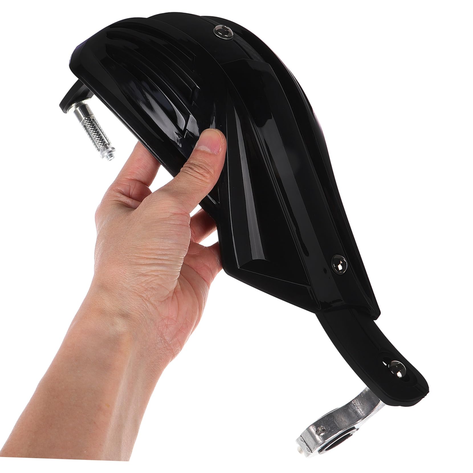 Protège-mains de Moto 1 Paire Noir Plastique Métal pour Guidon