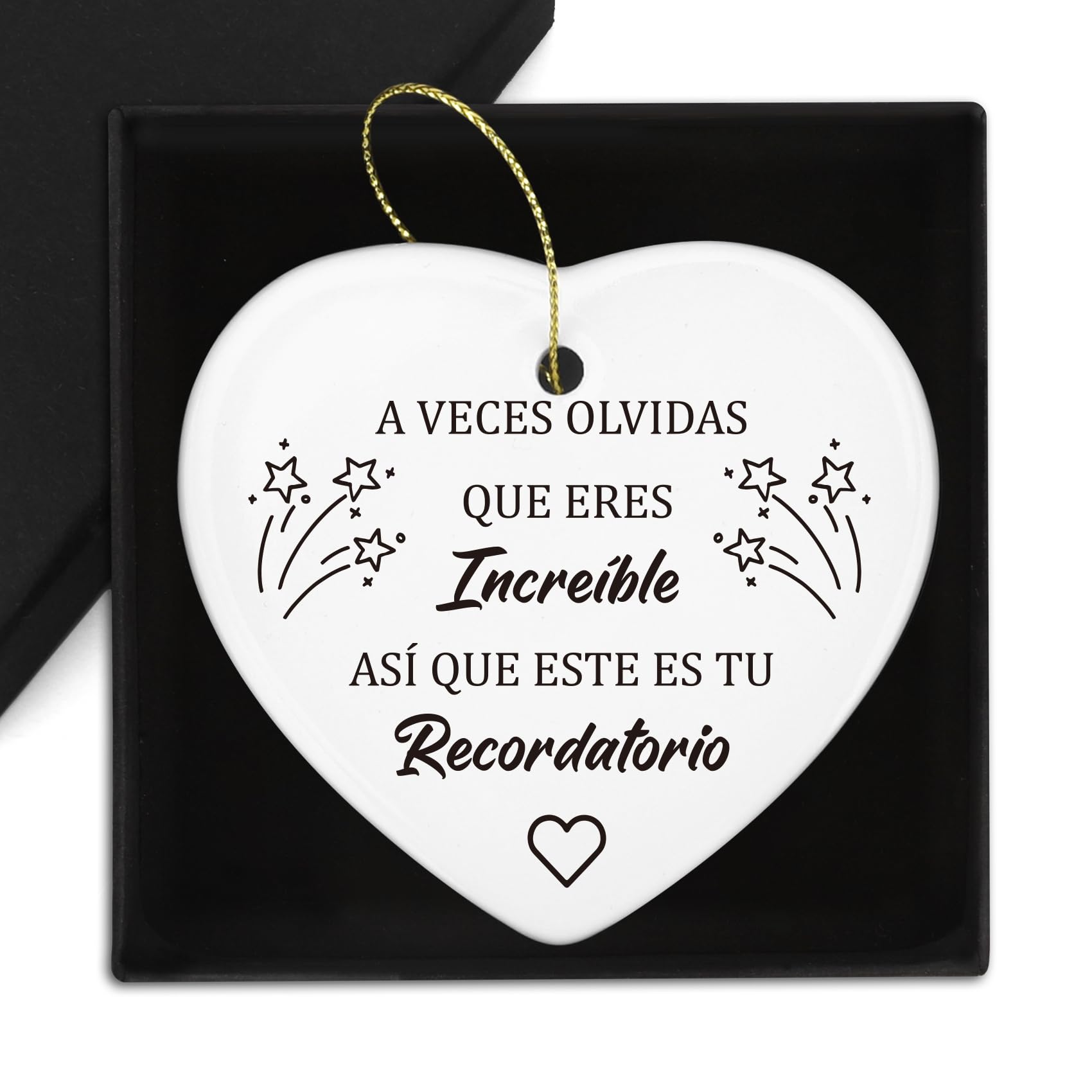 Regalos Originales Para Hombre y Mujer - Adornos de Cerámica Para Navidad - Decoración Navideña Para Amigos, Familia y Compañeros de Trabajo