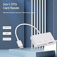 Vista 3 de [Paquete de 2] Lector de tarjetas SD para Android, adaptador de tarjeta micro SD a USB, lector de tarjetas SD USB C para lector de tarjetas