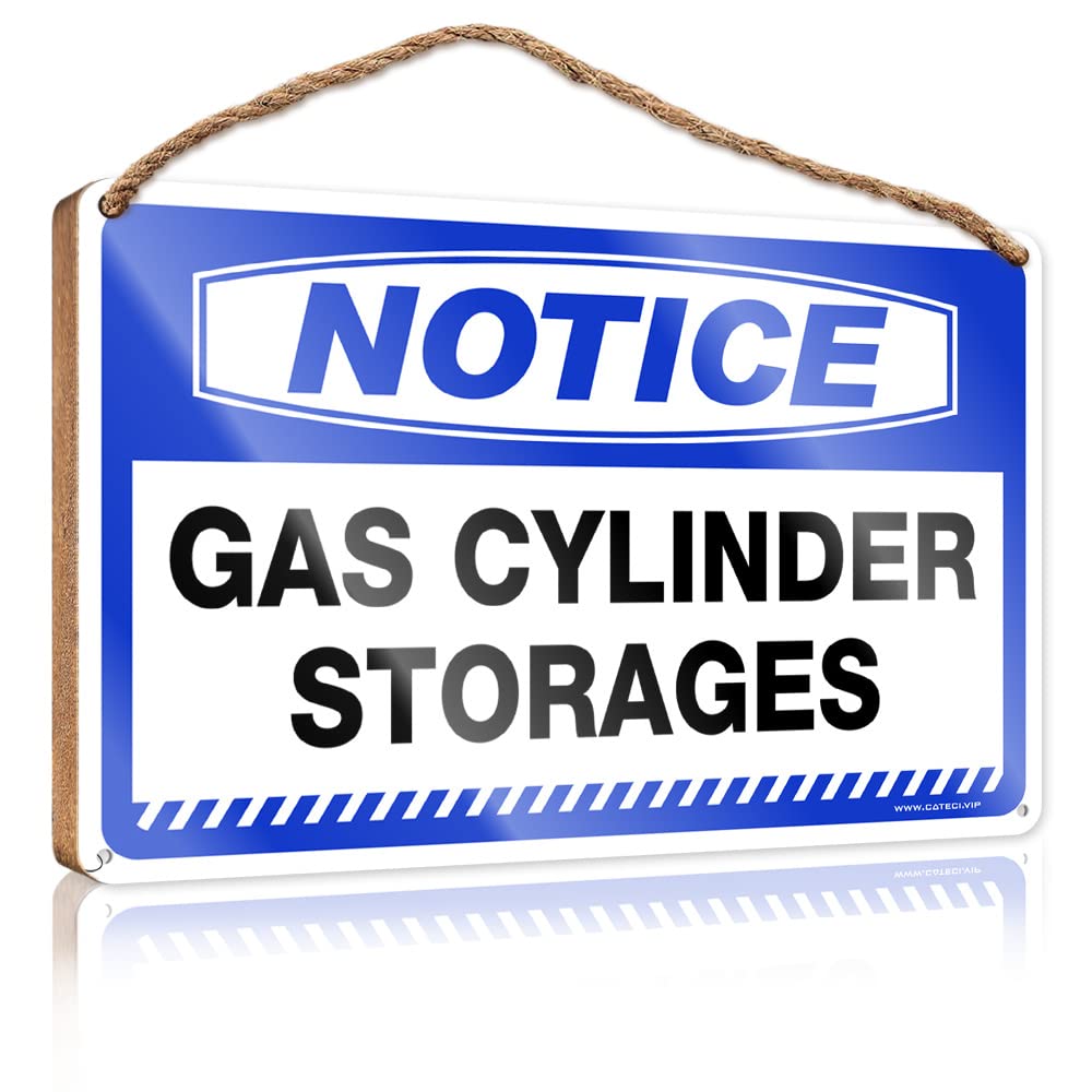 YYHLEH Front Sign Notice Gas Cylinder Storages Wooden Sign Decor For Bedroom Hanging Home Sign(20X30CM)