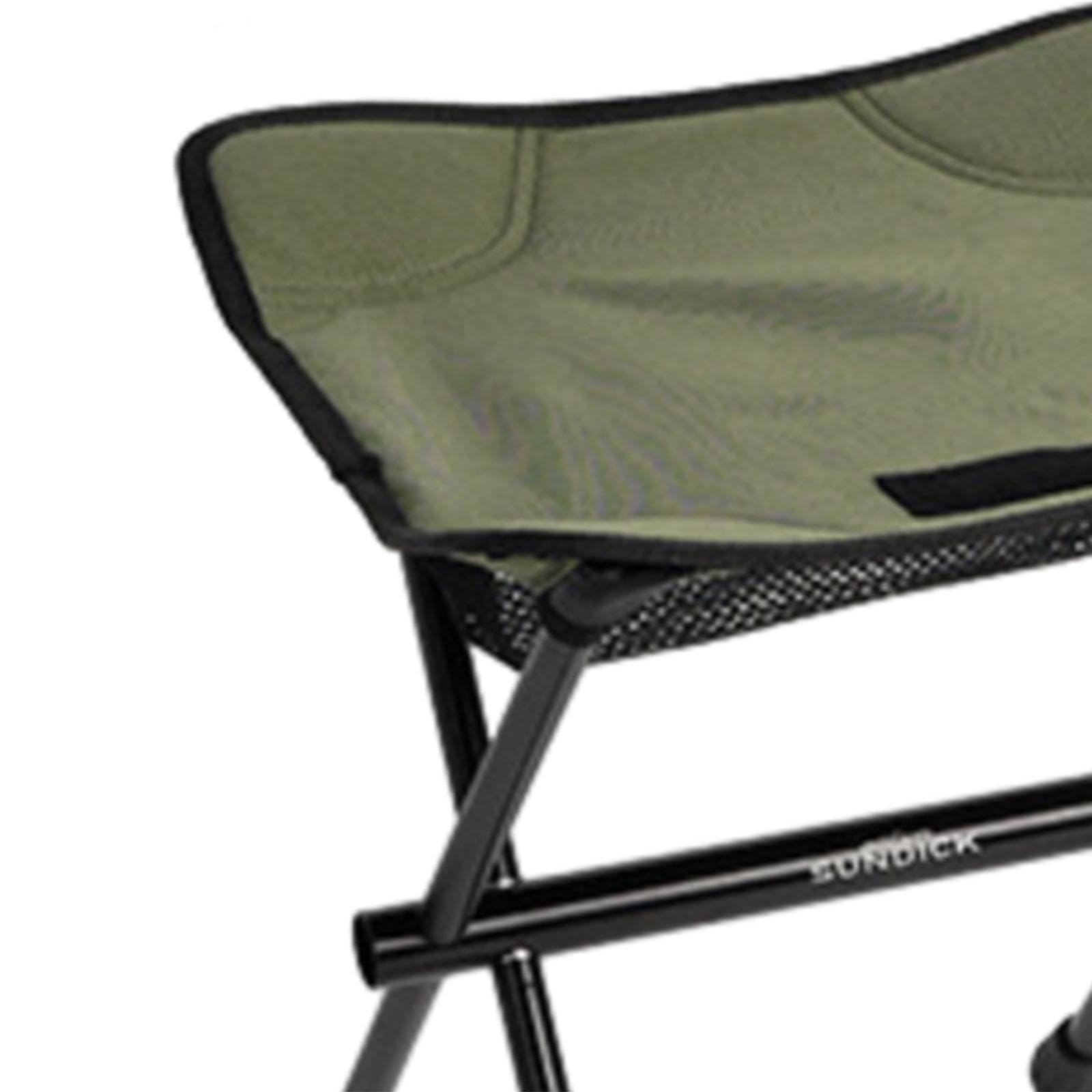 Sgabello pieghevole da campeggio, per adulti, pieghevole, per picnic, viaggi, spiaggia, verde