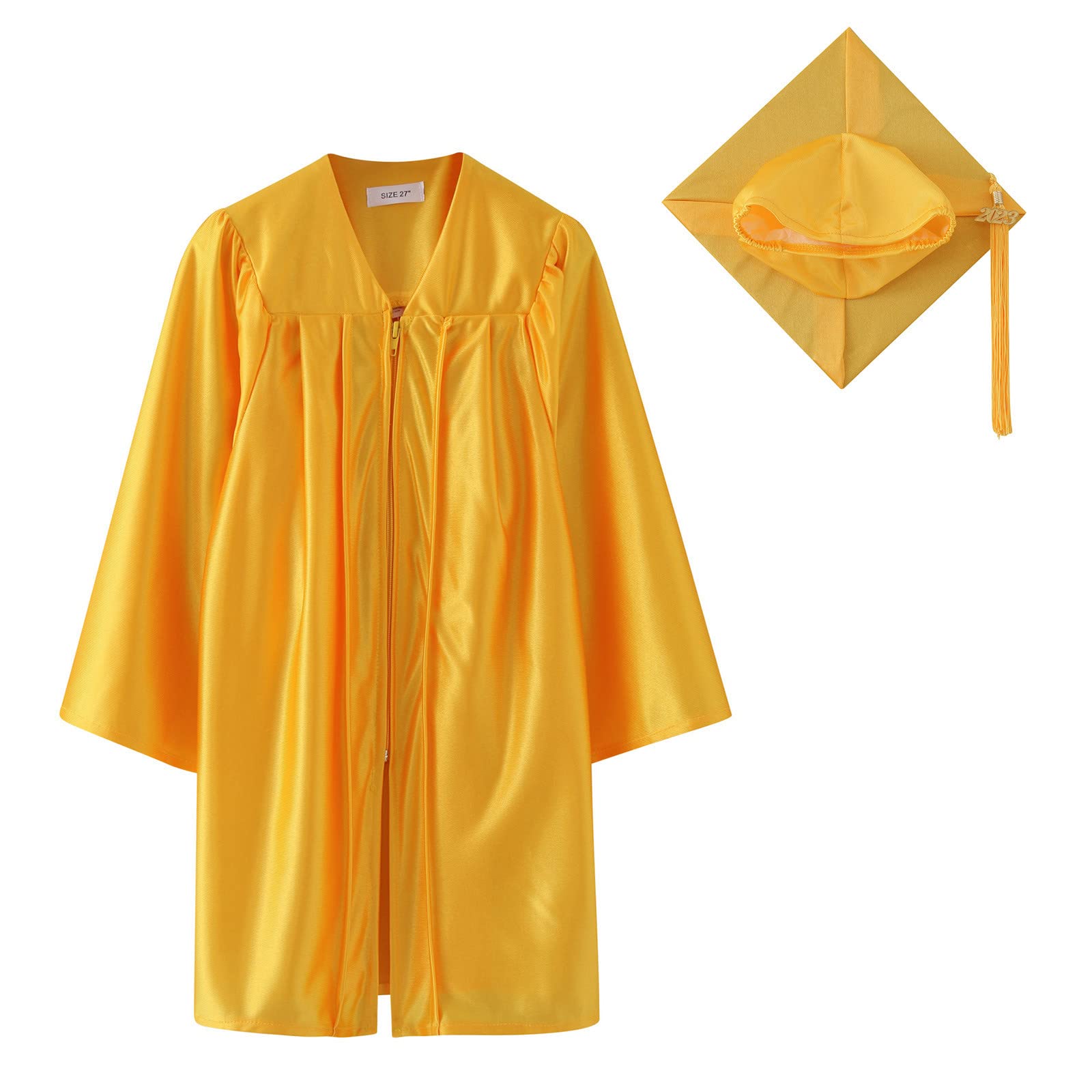 Generico Bambini, Abito per Ragazzi Ragazze Abito da Scapolo A Maniche Lunghe Abito da Dottore Abito da Cappotto Tinta Unita Abito Lungo con Cappello, Ideale per La Scuola