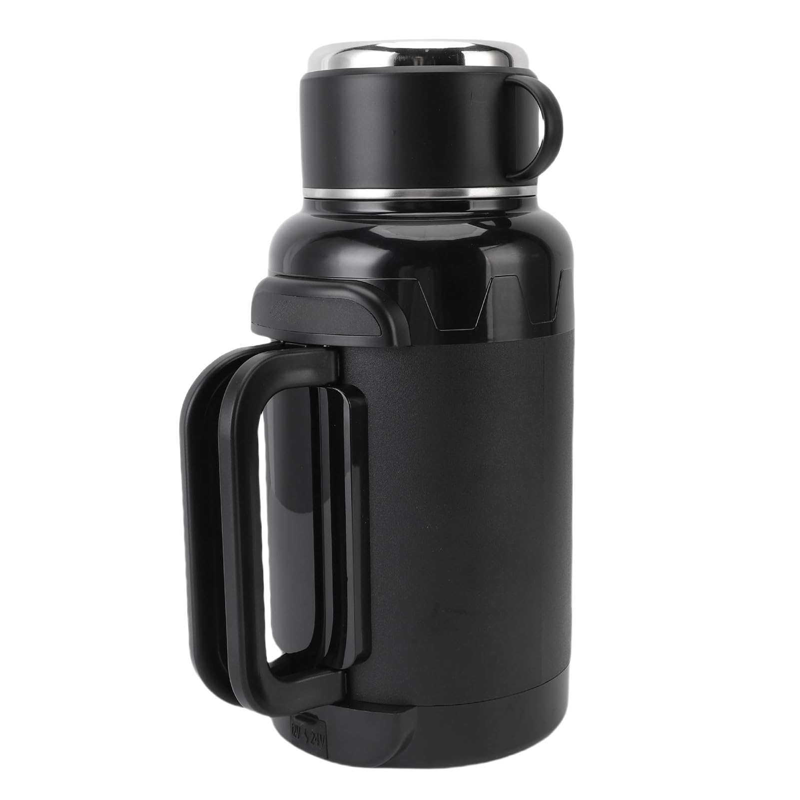 Rengue Hervidor de Coche Eléctrico 1500ml, Acero Inoxidable 304 con | Pantalla LED de Temperatura, Potencia Ajustable de 100-200W, Control Táctil, Ideal para café y té, Compatible con Camiones