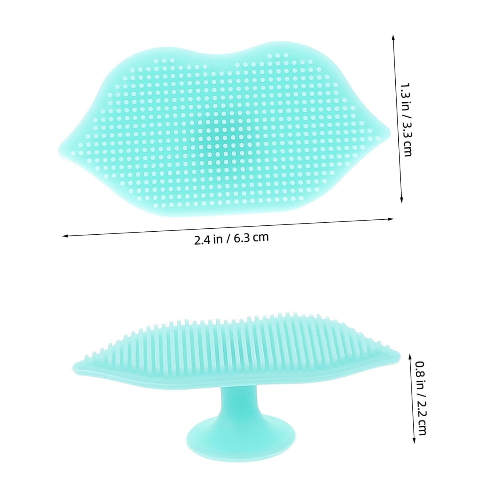 Didiseaon Silicone Face Brush Women's Exfoliating Brush Suction Cup Handle for Easy Use