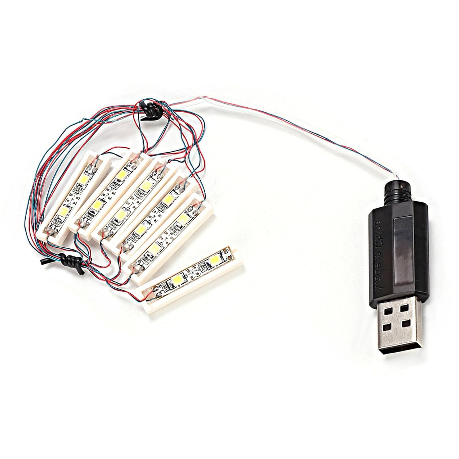 Typu Bar LED z ładowaniem USB Dekoracja DIY z Klocka ABS do Oświetlenia i Fajnych Akcesoriów Modelarskich