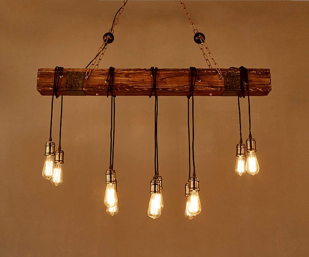Chandeliers, Antique Retro Industrial Suspensionp E27P Head Suspension Line Can Be Freely Adjusted Length Table Vintage Kitchen Bar Kitchen