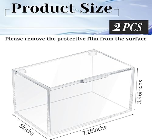 Miniatura 3 de Maitys 2 piezas de soporte de hojas de secado acrílico para lavandería, dispensador de hojas de secadora transparente con tapa, hojas suavizantes de
