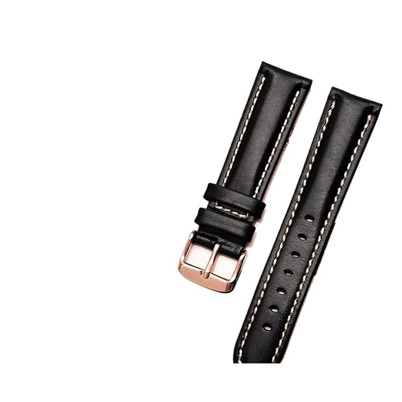 Générique NASUNJIA Bracelet De Montre En Cuir Véritable Étanche Et Résistant Aux Odeurs, 20 Mm