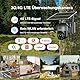 Xega 3G/4G LTE Überwachungskamera Aussen mit SIM Karte Kabellos Solar PTZ IP Kamera Outdoor mit 2K Farb-Nachtsicht 355°/95° Schwenkbar TF-Kartenslot PIR Erkennung 2-Wege-Audio IP66 Wasserdicht