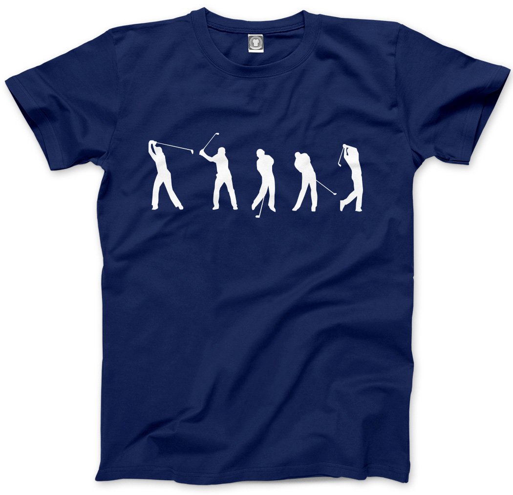 Hotscamp Men's Navy Golf Swing Unisex T-Shirt - Large