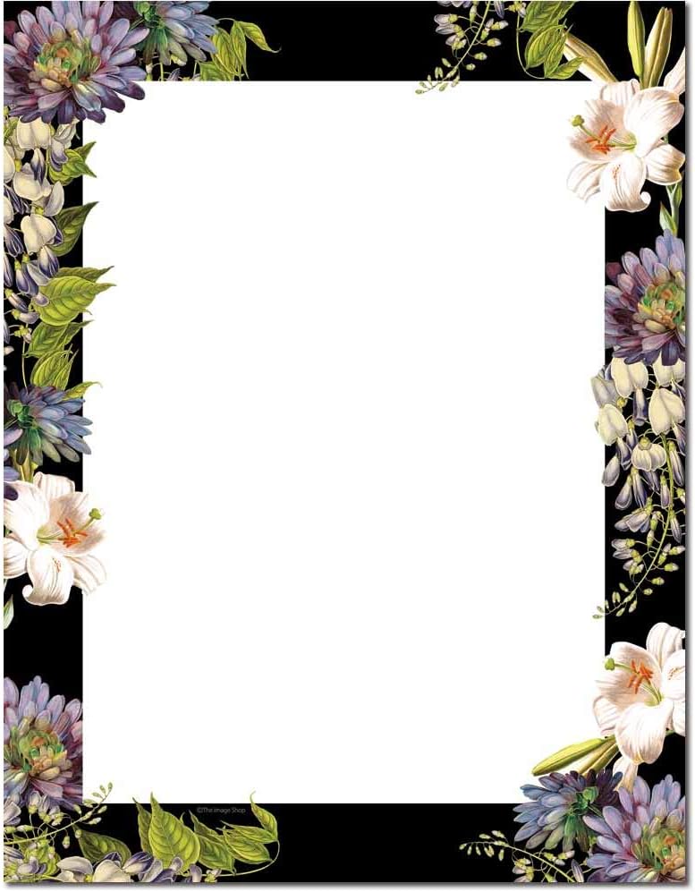 Antique Botanicals Letterhead Laser & Inkjet Printer Paper (100 Pack)