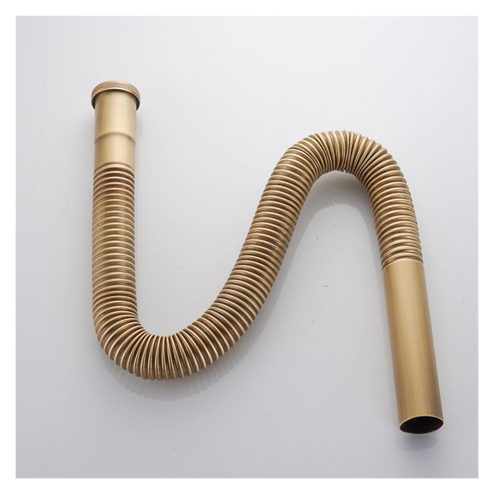 Tubo flessibile in ottone Sifone Flessibile Scarico lavello Bagno Cucina Bacino Tubo dell'acqua Tubo DN30 Set di rifiuti Accessori for vasca | Bagno Cucina Lavabo Tubo dell'acqua Tubo DN30 Set di rifiuti for lavandino Accessori for vasca(Black)