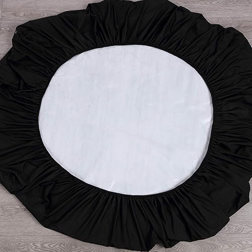 Miniatura 2 de Protector de colchón impermeable, transpirable, ajustable, con bolsillo profundo de hasta 12 pulgadas (negro, Queen)