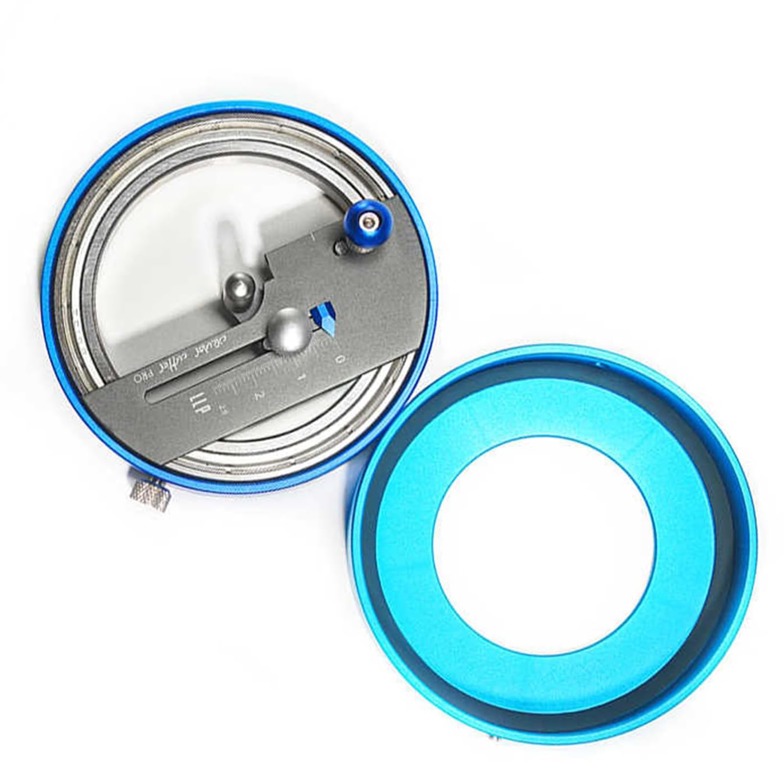 GZPKJ Taglierina Circolare in Metallo, Taglierina Circolare Regolabile, Taglierina Circolare a Compasso, Diametro del Cerchio 1-58 Mm, Precisa E Liscia, per Carta, Tessuto, Pelle Sottile, Silicone