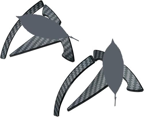 yhcdsea Adhesivos para cubierta del logotipo del maletero delanterotrasero del modelo 3 para Tesla Model 3, accesorios de emblema (patrón de fibra