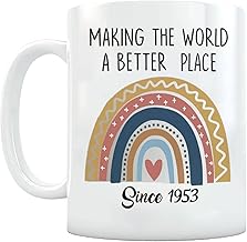70th Birthday Gifts for Women Men Dad Mom 1953 Birthday Gifts for Women Making The World A Better Place Since 1953 Coffee Mug 70 Years Old Birthday Gifts Idea Coffee Mug for Men Women Wife Her Friend Sister Brother Coworker Christmas Gift 1953 70th Birthday Mugs 1953 Coffee Mug