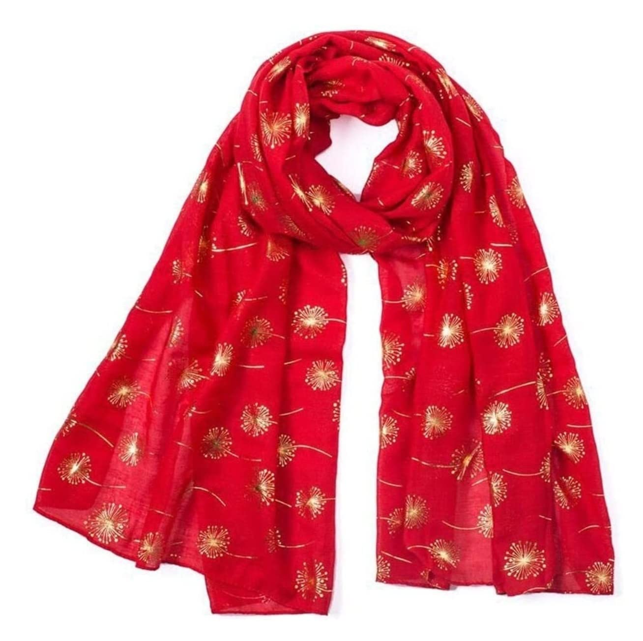 Szalik Lekki Szaliki Damskie Szal Miękki Lekki Szalik Dmuchawiec Print Neck Wrap Prezent Szal Miękkie