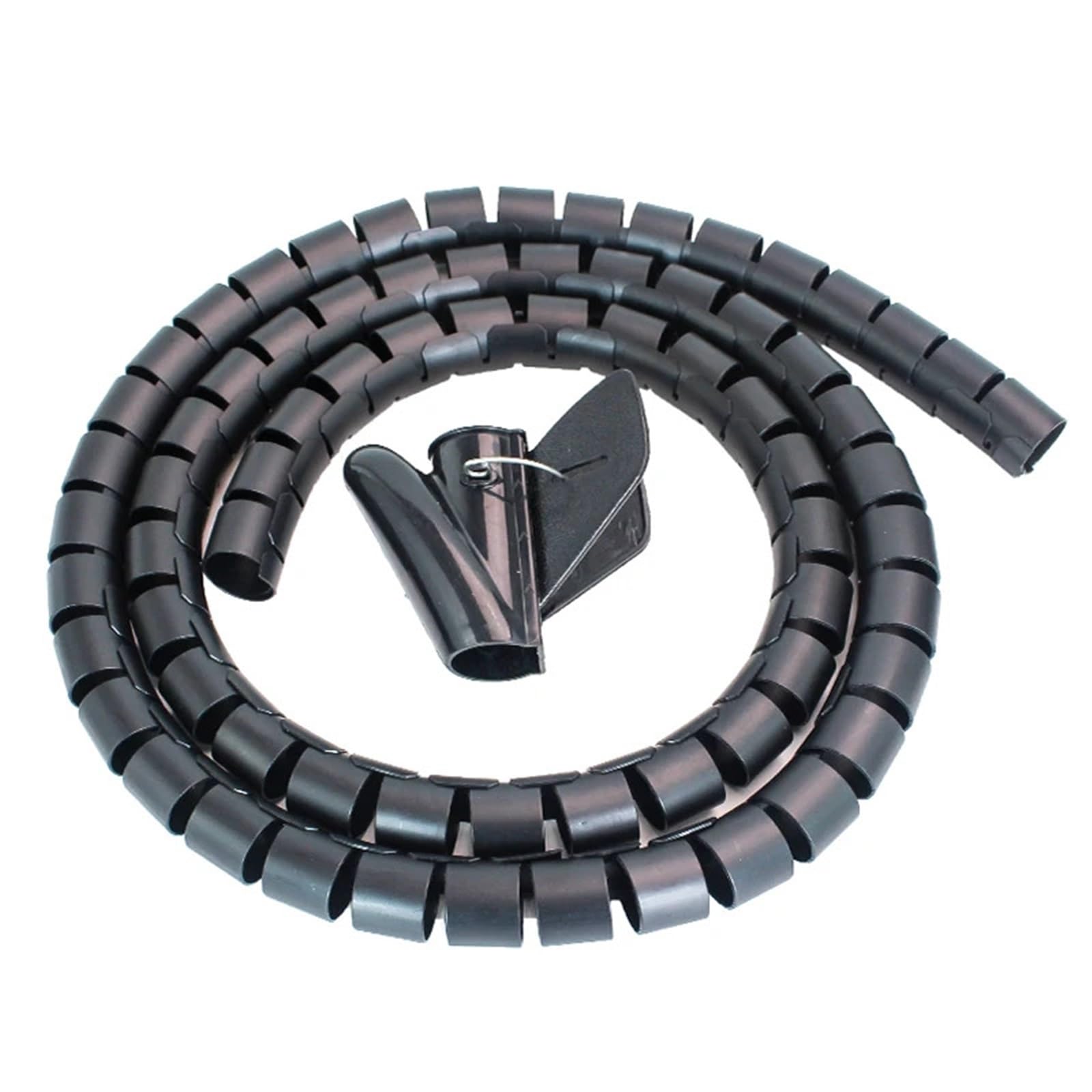 Avvolgicavo a spirale flessibile Organizzatore di cavi a spirale flessibile da 5/10M, cavo for tubi stoccaggio, supporto for computer, lunghezza del tubo, organizzare(10M GRAY,42 mm)