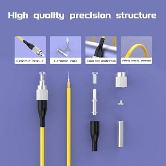 1Meter 3ft FC/UPC-SC/APC Single-Mode APC Fiber Optic Cable OS1 OS2 Jumper Optical Patch Cord Simplex 9/125um Yellow